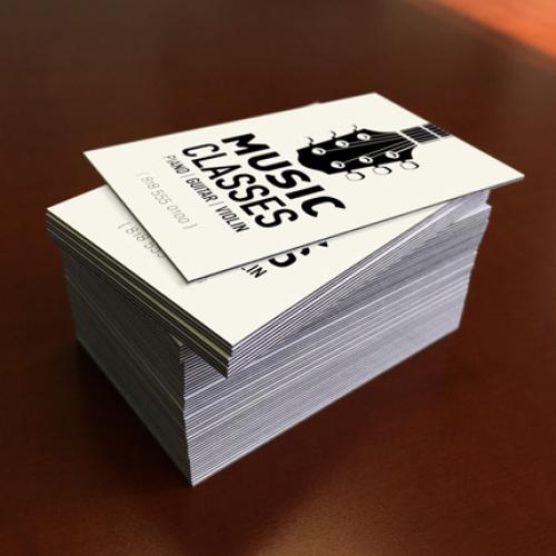 32PT Uncoated Black EDGE Business Cards